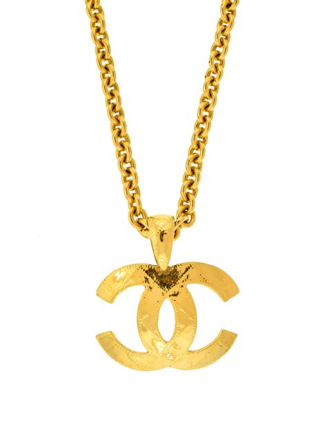 coco chanel gold necklace